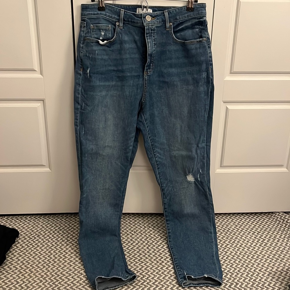LIKE NEW Curvy high waist skinny jeans LOFT size 12